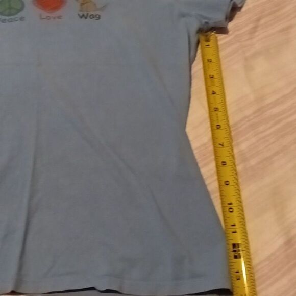 Peace, Love, Wag... Ladies Tee - Size: Small (0407) - Picture 2 of 7
